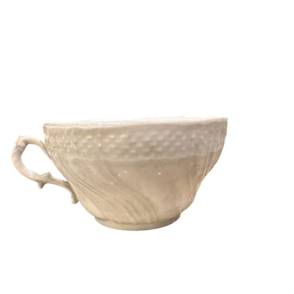 Vintage RICHARD GINORI Italy "Vecchio" Bianco White set of 4 tea cups(CUPS ONLY) - Picture 3 of 7